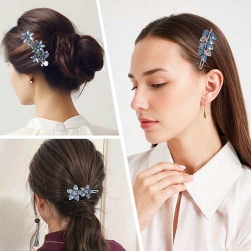Set de 3 Clips Vintage con Strass para Cabello 2 Pulgadas miniatura 4