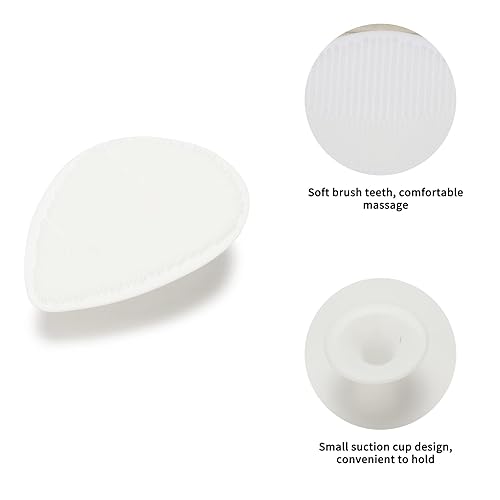 Miniatura 6 de Esonto Juego de cepillo y peine de madera para bebés recién nacidos y niños, cepillo de pelo de bebé, peine de madera para bebé (blanco)