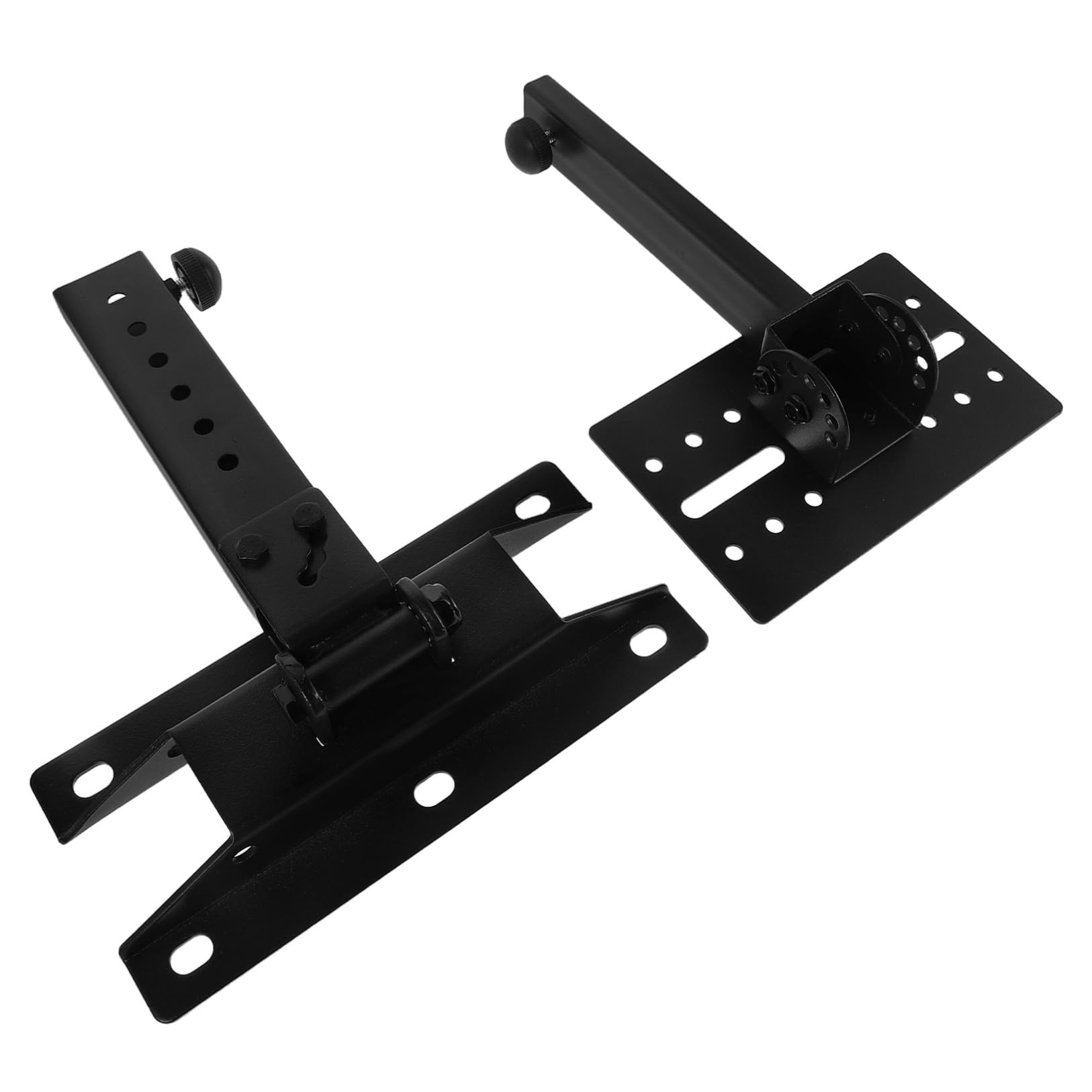POPETPOP Support Mural Réglable pour Haut-Parleur en Métal Épais Support Extensible pour Enceintes Murales Fixation Stable pour Système Audio Domestique et Ktv Usage Intérieur