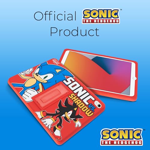 Image of Sonic Kids iPad Case - 10.9 Inch Case for iPad 10th Generation (2022) & A16 11th Generation 11 inch (2025) - Tablet Cover with Stand, Shockproof Silicone Protector