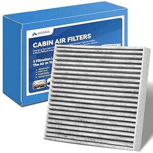 ARANA 1 Pack CF11671 Cabin Air Filter With Coconut Shell Activated Carbon, CP671 Compatible With RAM 1500 2500 3500 2016-2024, RAM 4500 5500 2016-2023, MAZDA CX-7 2007-2012