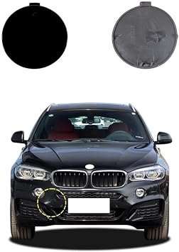 Car Front Bumper Tow Hook Cover Compatible with BMW X6 M Aerodynamics Sport F16 Fit 28iX 30dX 35iX 40dX 50iX xDrive sDrive SAV 2015 2016 2017 2018 2019 Trailer Cover Cap 51118065933 Towing Eye Cap
