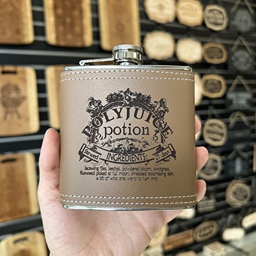 6Oz Leather - Polyjuice Potion - Flask Klb #TOP1