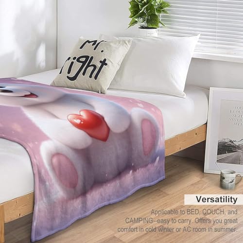 Manta para sofá Cute Bear cálida ideal para tardes de películas en casa 7