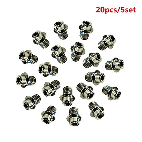 QNINE 5 Sets Replacement HDD Hard Disk Drive Screws for MacBook Pro 13 15 17inches A1278 A1286 A1297 2009 2010 2011 2012, 20pcs T6 Torx Repair Replacement Notebook Laptop PC Computer SSD Mount Screw