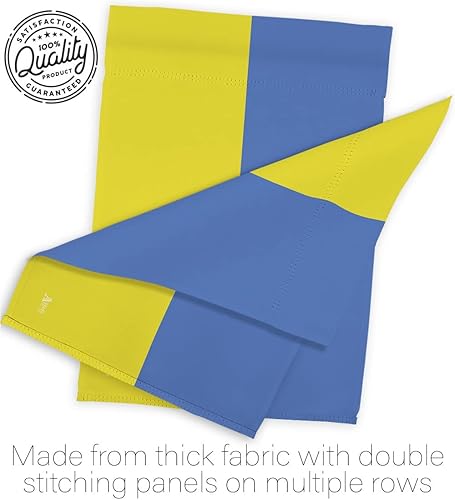 Miniatura 7 de Tapiz de pared con bandera de jardín de Ucrania, soporte con bandera de Ucrania para decoración de casa pequeña, letrero de césped, regalo