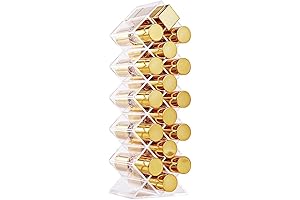 16-Slot Stackable Acrylic Mascara Organizer Holder