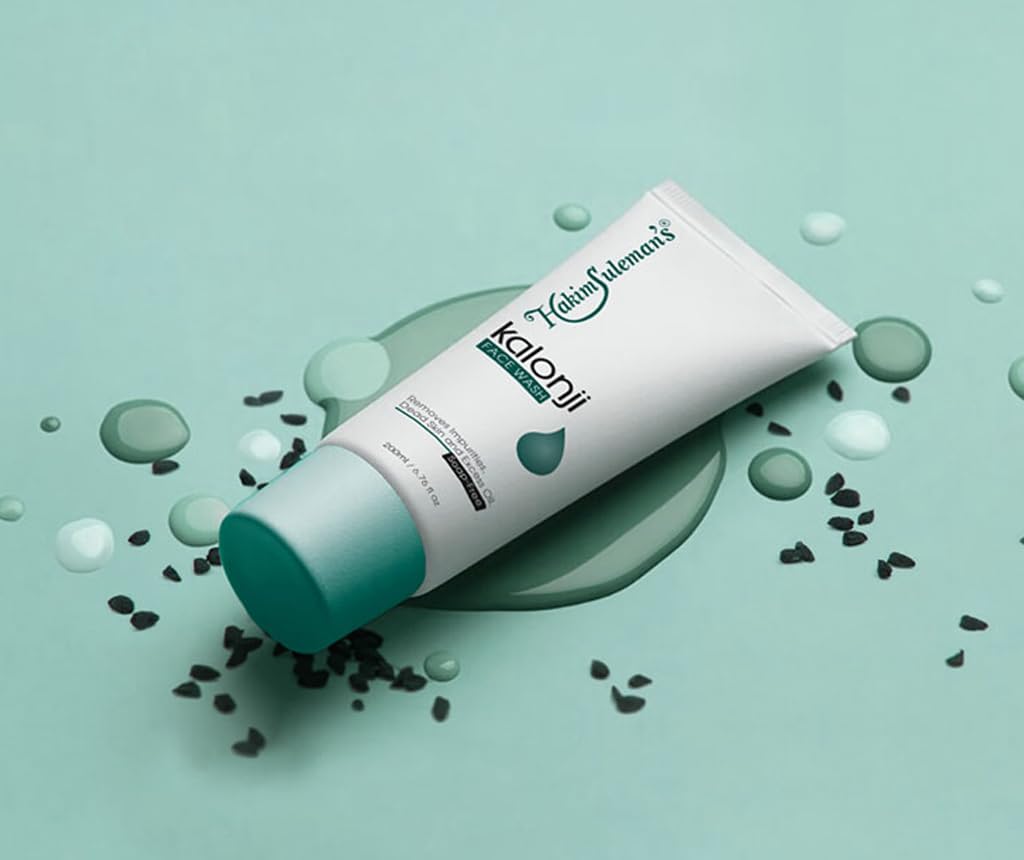 Hakim Suleman's Kalonji Face wash for Tan Removal Face Cleanser for Men & Women | Normal, Combination or Oily Skin | Gently Exfoliates & Evens Tone | Natural & Ayurvedic facewash | 200ml Hakim Suleman's Kalonji Face wash for Tan Removal Face Cleanser for Men & Women | Normal, Combination or Oily Skin | Gently Exfoliates & Evens Tone | Natural & Ayurvedic facewash | 200ml
