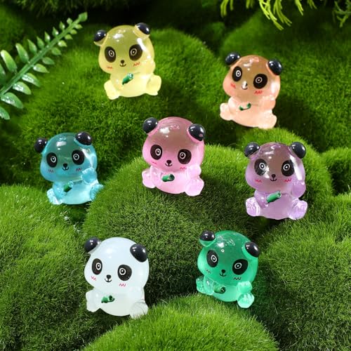 Figurines de panda phosphorescentes pour personnaliser vos bijoux en épingle à cheveux et DIY - 8