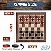 WE Games Old School Wooden Checkers Set Red and Black Pieces – 12 Inch Classic Board Game for Strategy Play, Gatherings, and Game Nights