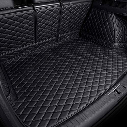Tapis de Coffre En Cuir Voiture Coussin De Protection Pour VW Tiguan 2017 2018 2019 Complet Entouré Imperméable Tapis De Protection du Plateau De Chargement Anti-rayures Accessoires Cover