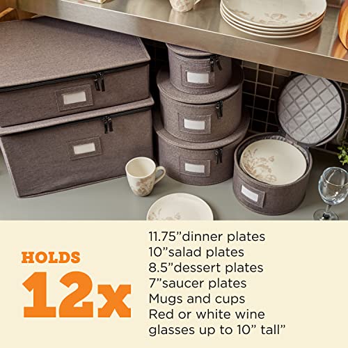 China Storage Set, Hard Shell and Stackable, for Dinnerware Storage and