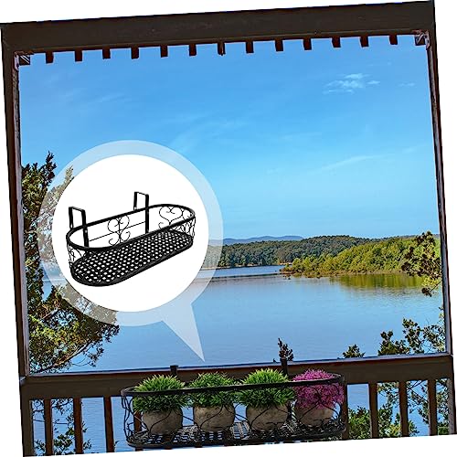 Support suspendu pour pot de fleurs idéal balcon et cour extérieure