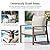 UDPATIO Aluminum Outdoor Patio Furniture Set 7-Seat Metal Patio Conversation Sets with Coffee Table and Water-Resistant Cushions, Modern Patio Sectional Sofa for Porch, Deck, Backyard, Poolside