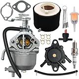 Carburetor Fit for Kawasaki Mule 600 610 SX XC SC 4x4 KAF400 KAF400A KAF400B KAF400C KAF400D KAF400E 2006-2016 Engine，Replace#15003-2943 15004-0953 With Air Filter