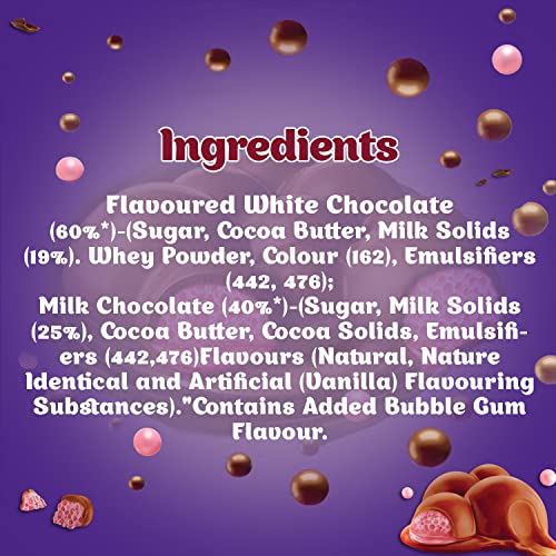 Image of Cadbury Dairy Milk Silk Bubbly Bubblegum, Pack of 6 x 50g
