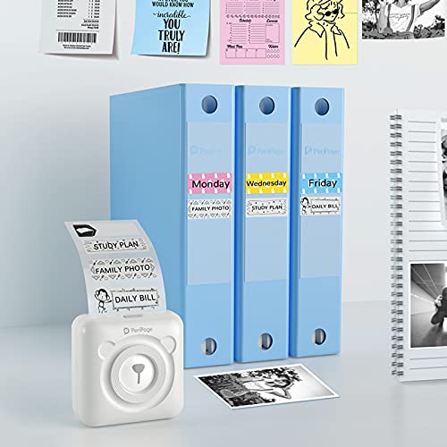 HUIOP mini impressora, A6 Mini Impressora de Bolso 304DPI Wireless Impressora Térmica Imagem Rótulo