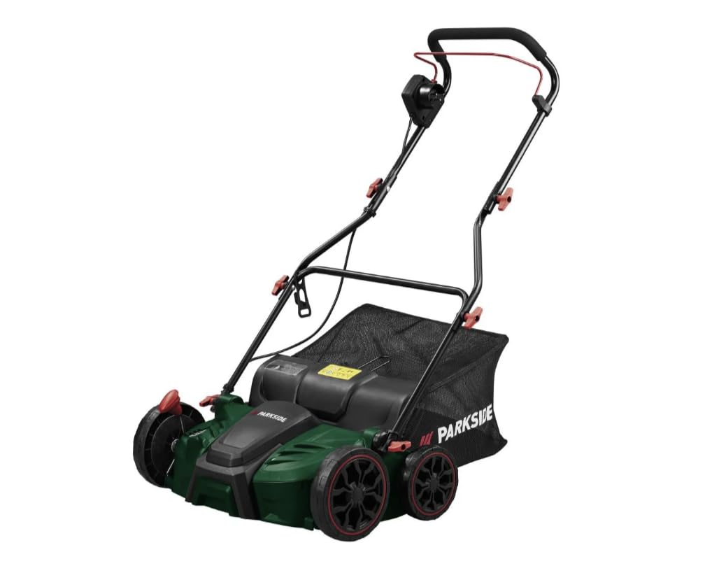 Parkside 2-in-1 Electric Scarifier 1800 A1 with both rollers and collection bag