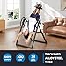YOLEO ITX320 Inversion Table for Back Pain 2026 Foldable Inversion Table w/Removable Lumbar Pad, Reversible Ankle Holders, Easy Assembly