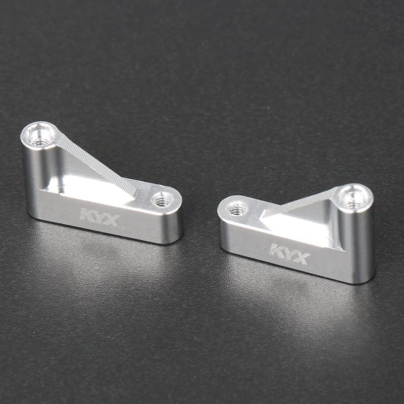 KYX Racing Aluminum Front Brace Set Upgrades Parts Accessories for 1/18 RC Crawler Car LOSI Mini-B Mini-T 2.0 Buggy (Black)