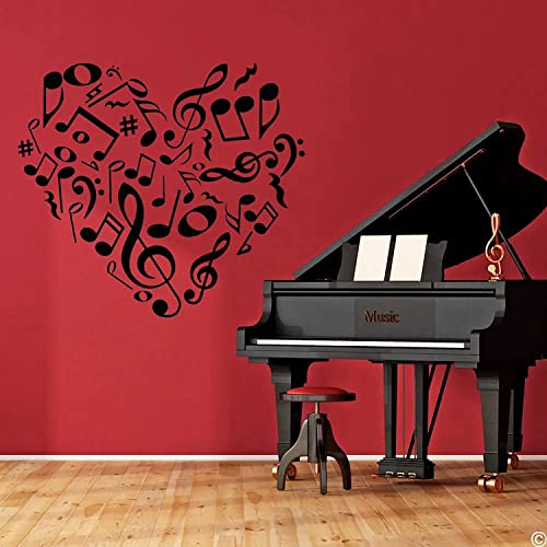 Arttop Musical Note Wall Decals,Creative Music Notes Removable Vinyl Wall Stickers For Classroom Kids Room Music Studio Decoration #TOP1