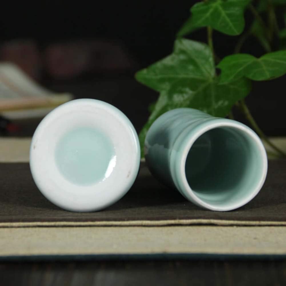 Panda Legends Ceramics Toothpick Dispenser Chinese Style Toothpick Holder for Home Restaurant, Light Green