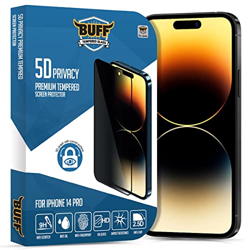 Buff iPhone 14 Pro 5D Privacy Ekran Koruyucu