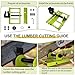 Zihvfzu Vertical Portable Chainsaw Wood Cutting Tool, Lumber Cutting Guide for Cutting Wooden Boards and Wood in Sawmill Factories