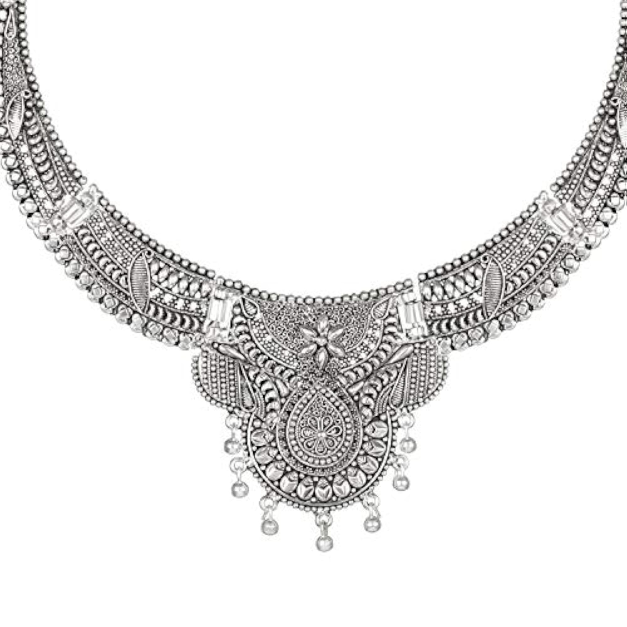 Choker Oxidised Necklace Set