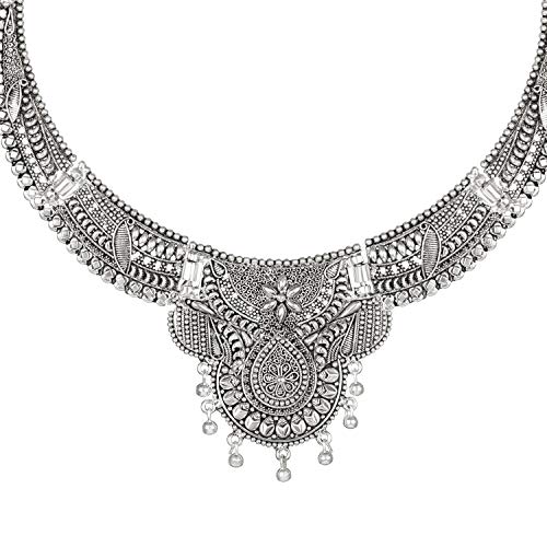 Choker Oxidised Necklace Set