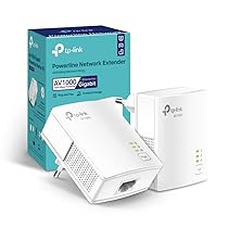 TP-Link TL-PA717 KIT Powerline Gigabit Porta, HomePlug AV2, Velocità Fino a 1000 Mbps, Per Streaming Video HD, 3D, 4K e Giochi Online (Solo per Wired), Nessuna Configurazione Richiesta