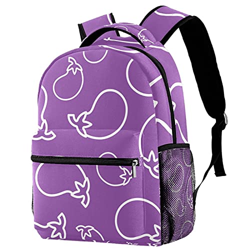 Sac à dos de voyage avec porte-bouteille intégré couleur aubergine unisexe