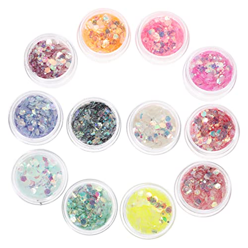 Baluue Lentejuelas Cajas Gel Purpurina Para Rostro Cuerpo Uñas Accesorios Festivales Halloween Carnavales Fiestas Maquillaje