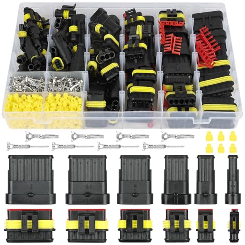 URAQT Connecteur Étanche, 730PCS Voiture Étanche Connecteur Électrique, Voiture Fiche Etanche,...