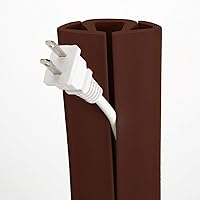 Vista 5 de Protector de cables de 5 pies con 3 canales UTW-CP501-BK, color negro de UT Wire Bronceado