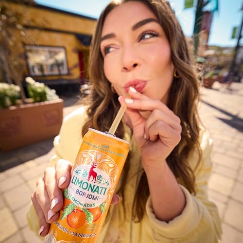 Image of Limonati by Borjomi - Citrus Lemonade with Natural Fruit Juice and Borjomi Sparkling Mineral Water - 11.15 oz, 12 Cans