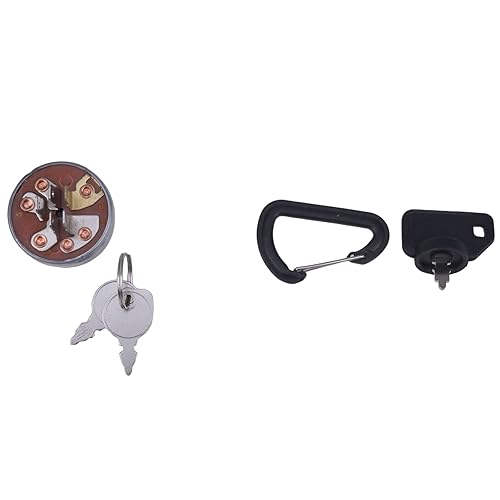 Miniatura 5 de IEQFUE Interruptor de arranque de encendido con 3 llaves compatible con Troy Bilt 1754250P Hustler 045898 Exmark 1-543070 AYP 158913 y Hustler,