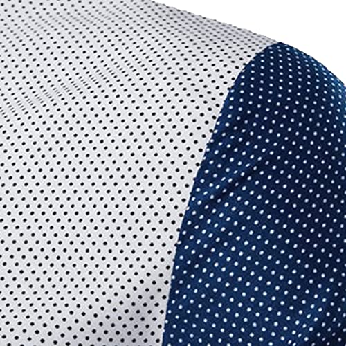 MYNKYLL Camisa masculina casual estampada manga longa gola virada para baixo camiseta feminina manga