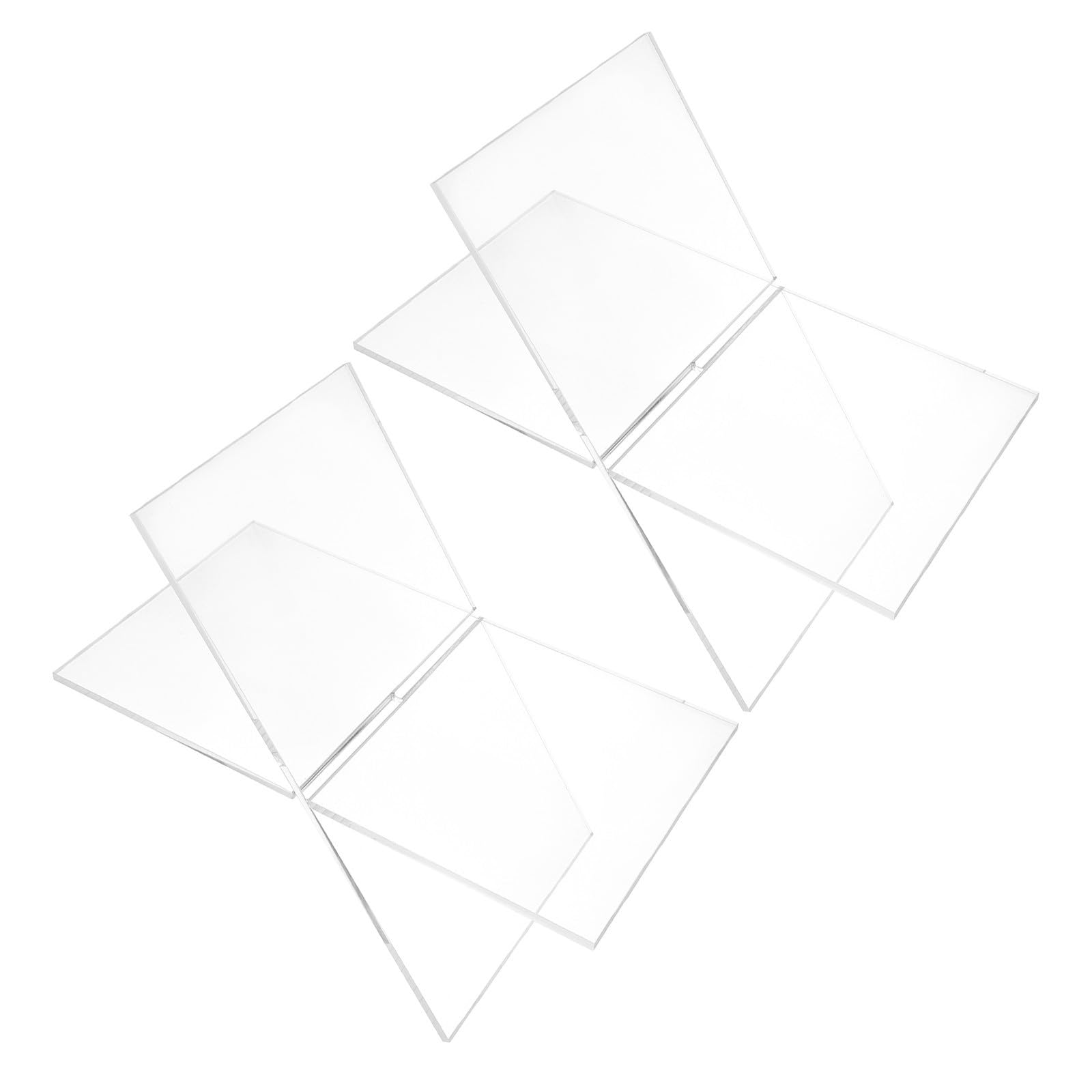 ifundom 2 Pezzi Organizer da Scrivania in Acrilico per Ufficio Resistente e Leggero Portariviste Trasparente per Libri e Ricette e Casa