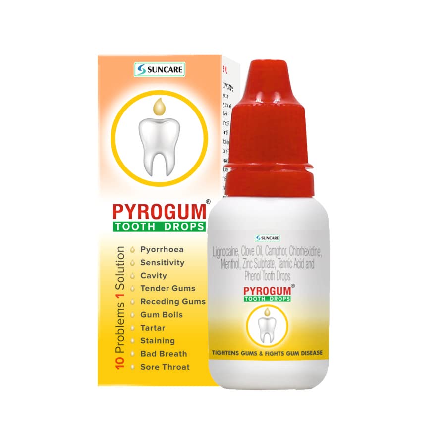 Pyrogum Tooth Drop | Pack of 3 | Antiseptic Mouthwash for Pyorrhoea Treatment, Gums, Bad Breath | Prevents Cavities (B0C3ZZ7H9D) Amazon Price History, Amazon Price Tracker