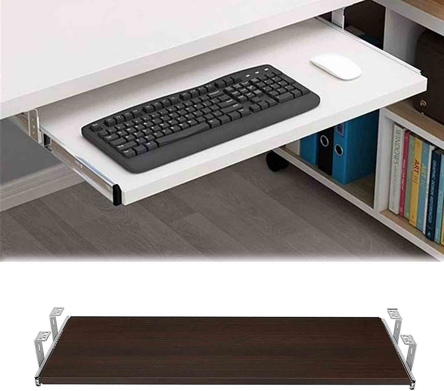 Plateau de clavier pour bureau à domicile idéal en télétravail et petit espace