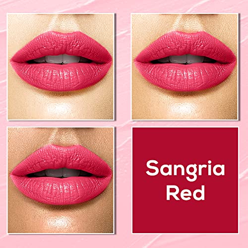 Image of Jaquline USA Color Me Matte Long Lasting liquid Lipstick enriched with vitamin E & tea tree oil (Sangria Red-5 ml)