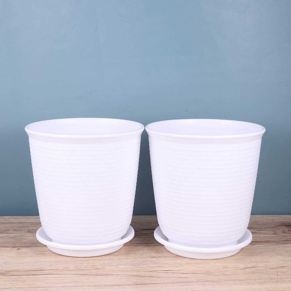 5 sztuk Plastikowe z Drenażem Spodek Okrągłe Doniczki Do Szkółek Wysiewania Nasion Pojemniki