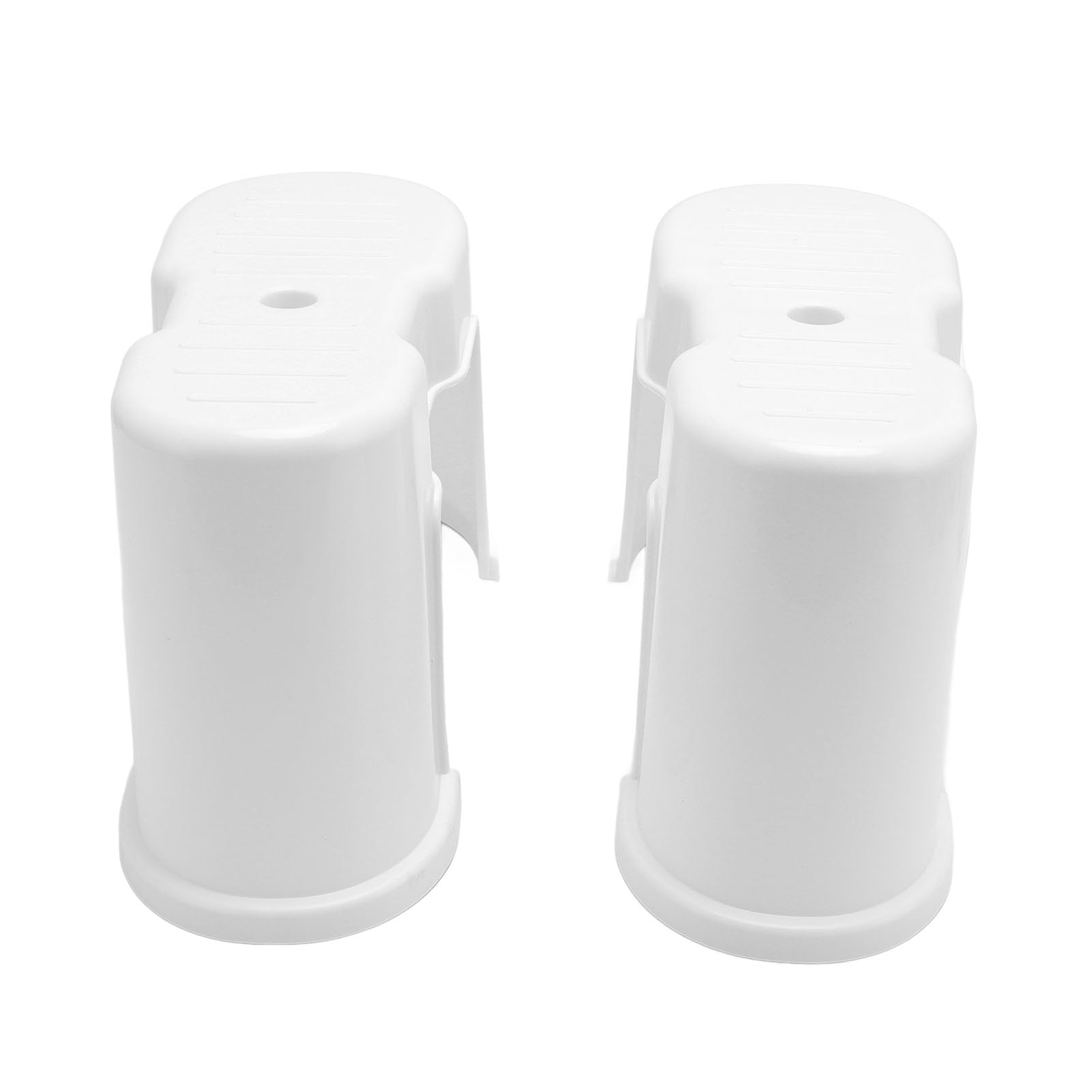 AMONIDA Taburete para Inodoro, Soporte Estable de Plástico, Taburete Grueso para Baño, Paquete de 2