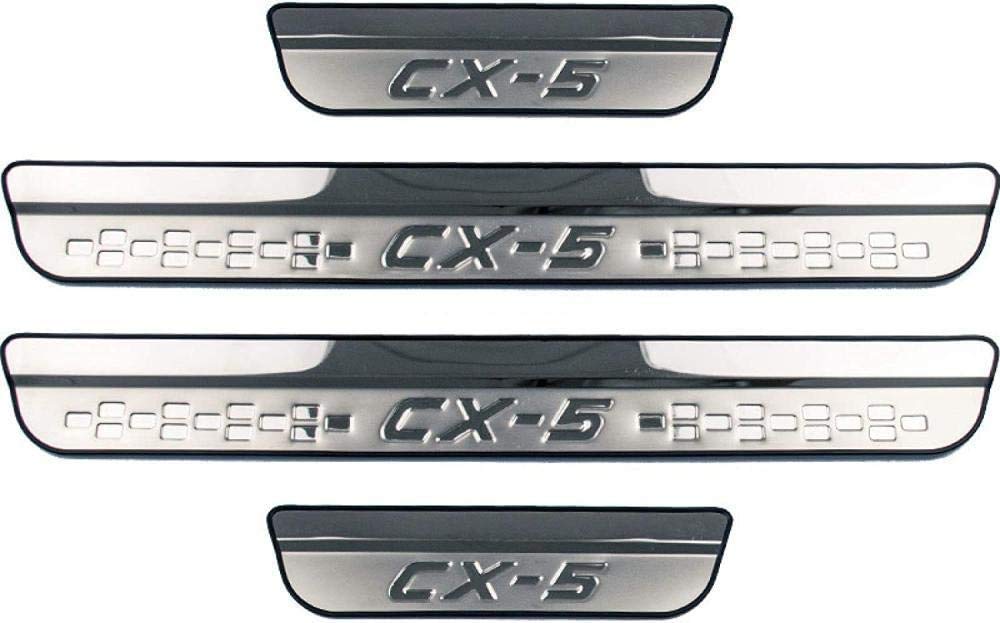 4 Stuks Roestvrijstalen Instaplijsten voor Mazda CX-5 CX-7 CX