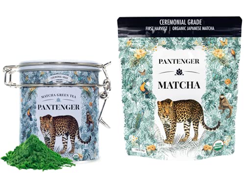 Pantenger Matcha Ceremonial Grade (1 Oz) Tin And 2 Matcha Ceremonial Grade (1 Oz) Pouches #TOP10