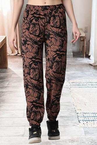 Image of POPWINGS Casual Printed Joggers for Women || Stylish Western Women Joggers for Summer || Pull-On Women Joggers Pants || Women Joggers for Summer