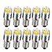 Produktbild Ruiandsion 10 Stück E10 LED Upgrade Birne 2W COB 6V 4300K Warmweiß LED Birne Ersatz für Taschenlampen Taschenlampe Scheinwerfer Scheinwerfer
