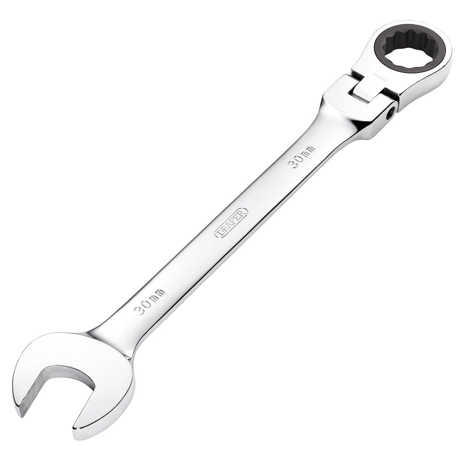 Clé mixte à cliquet 30mm Draper 52027 à tête flexible Hi-Torq