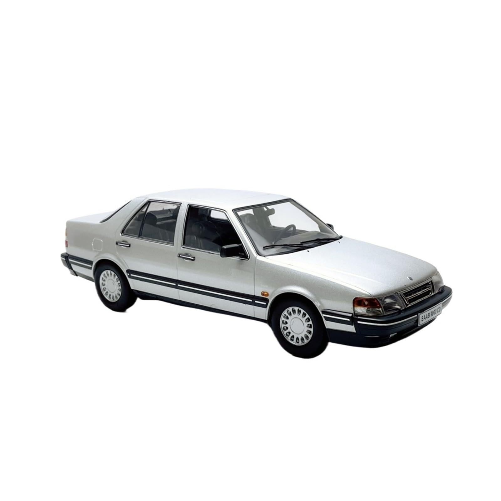 Metall Miniaturautos 1 18 für SAAB 9000 DC Druckguss-Modellauto – Silberne statische Anzeige für Erwachsene Sammler